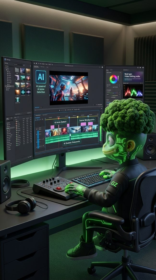 GZ stříhá video u počítače